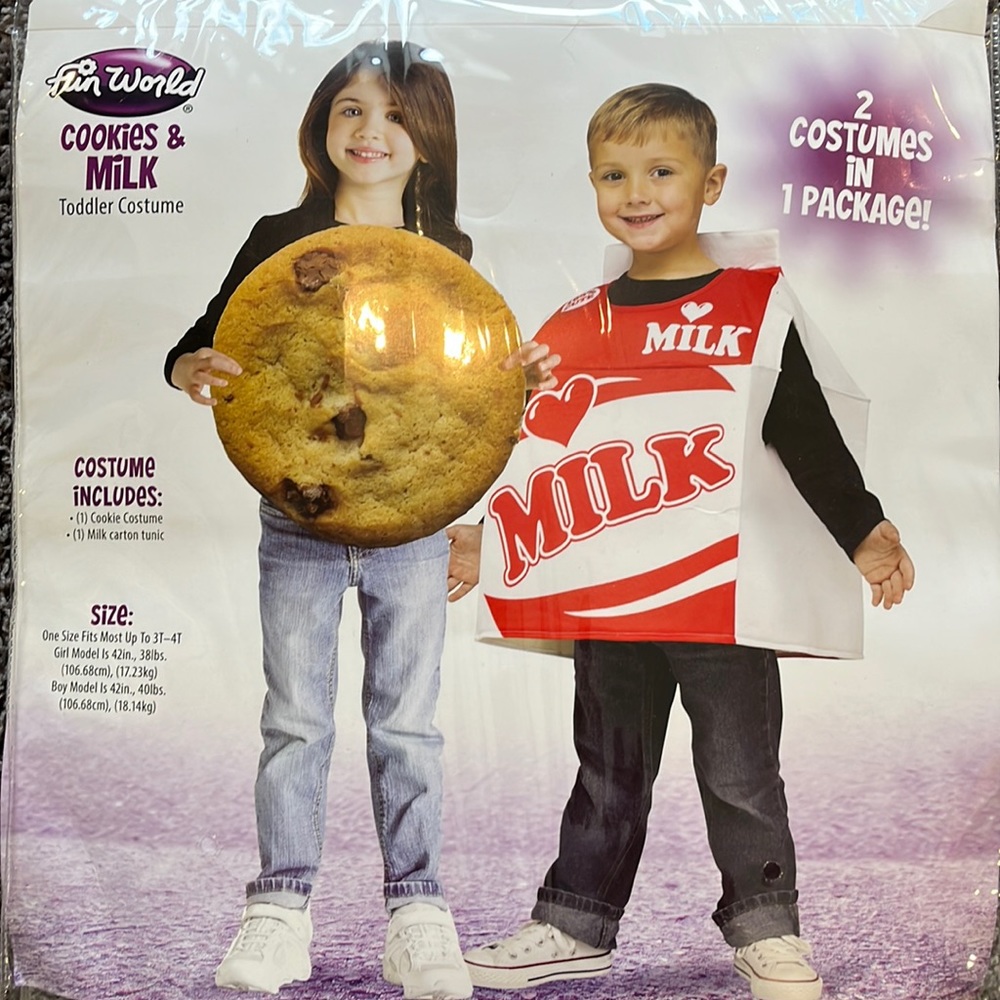 Toddler Milk and Cookies Halloween Costume